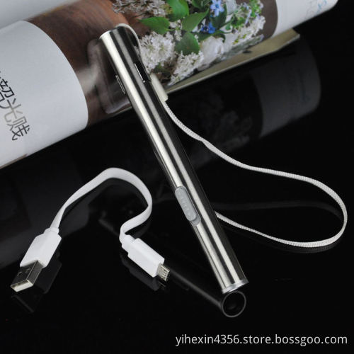 Boruit EFL0861 Stainless Steel Mini USB Pen Light